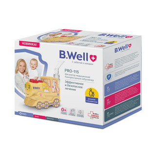 Изображение товара «Ингалятор компр PRO-115 "Паровозик"(дет взр маск,высок степень распыл) шт.N1»