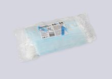 Изображение товара «Маска 3-х слойная на рез фик носовой голубая п/э уп. N50»