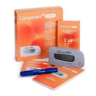 Изображение товара «Глюкометр Сателлит плюс ПКГ-02.4 шт. N1»