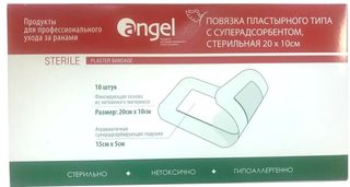 Изображение товара «Повязка Angel пласт. адсорб. стер. 20х10 (02-10-1-01) уп. N10»