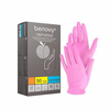 Изображение товара «Перчатки нитрил S РОЗОВЫЕ Benovy текстур неопуд  н/стер пара. N50»