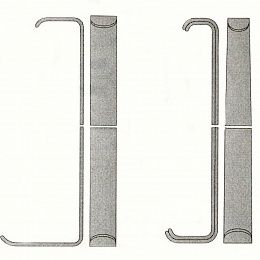 Изображение товара «Крючок пластинчатый по Фарабефу парные 150мм (к-15) 2 шт. N1»