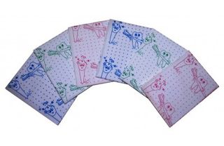 Изображение товара «Салфетки (нагрудники) JNB с рисунком Зуб арт.11093(розовый) 500 шт уп. N1»