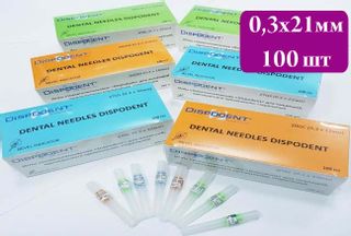 Изображение товара «Иглы карпульные 0.4х30мм Dispodent 27GL стом шт. N100»