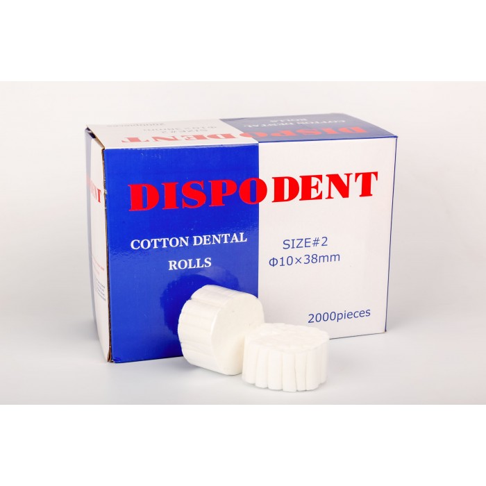Валики ватные DISPODENT 10*38 мм 2000шт N1