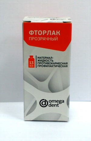 Фторлак прозрачный жидкость противокариесная профилактическая фл. 13мл N1