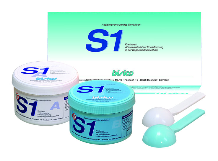 А-силикон Бисико S1 (putty) база 600 мл( 2*300мл) 01120 шт. N1