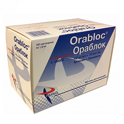 Ораблок артикаин+эпинефрин 40мг/мл+10мкг/мл 1,8 мл (1:100000) уп. N100