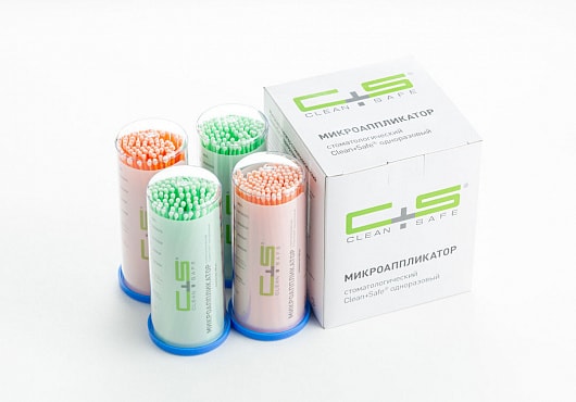 Аппликаторы Clean+Safe, микро Regular (зел+оранж)  шт. N100