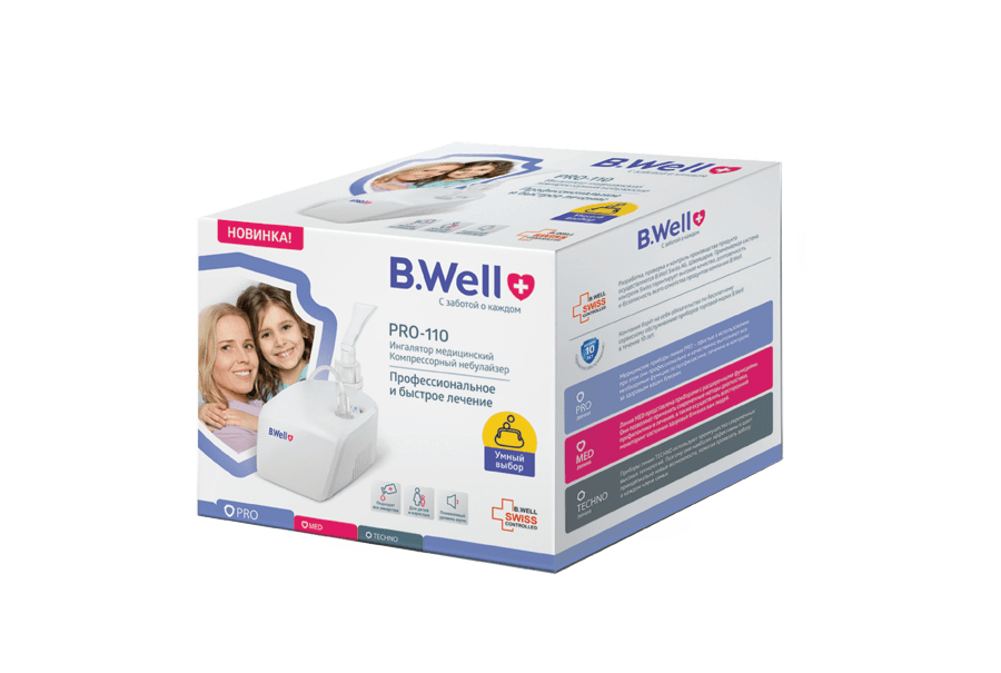 Ингалятор компр PRO-110 проф.(дет взр маск,высок степень распыл) шт.N1