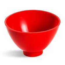 Чаша для замешивания гипса резин КРАСНАЯ 400мл шт. N1